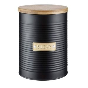 Otto Sugar Canister 1.4l 11x15.5x11cm Black Typhoon