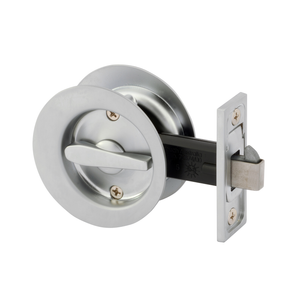 Schlage Satin Pearl Round Privacy Cavity Slider 
