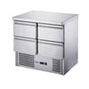 FED-X Four Drawer Compact Workbench Fridge