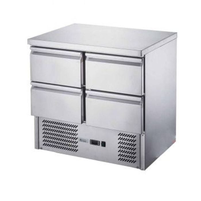 FED-X Four Drawer Compact Workbench Fridge