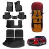 3D Floor Mats Boot Liner Set for Mazda CX-80 CX80 2024-Onwards All Weather Heavy Duty Cargo Car Trunk Luggage Tray