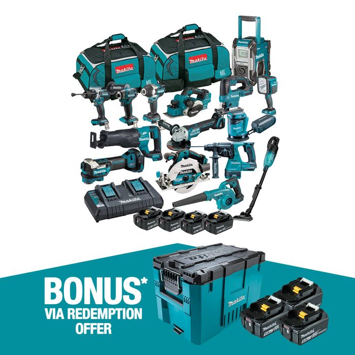 Makita 18V Brushless 15 Piece Combo Kit DLX1514TX1