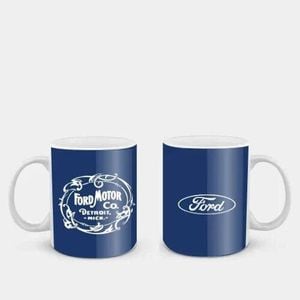 Ford Motor Co. Coffee Mug - Ceramic Drinking Cup - Gift Box - Logo Mug