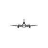 Ignite Laser Lockheed L-1011 TriStar - Widebody Commercial Airliner Silhouette Metal Wall Art Coated Black 47 inch - 120 cm