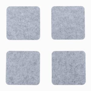 Desky Felt/cork Coaster - Light Grey