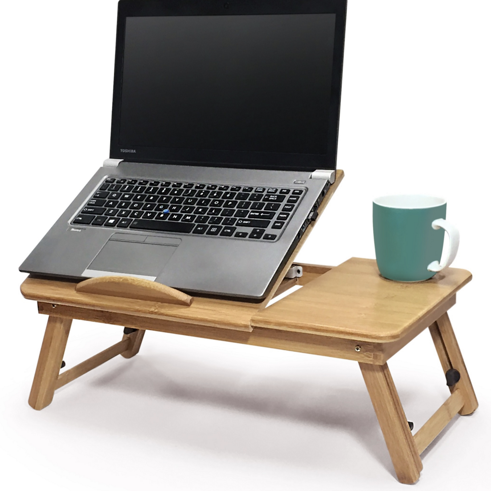Portable Multipurpose Deluxe Bamboo Tray Table Bunnings Australia