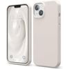 Silicone Phone Case For iPhone 13 Shockproof Microfiber Lining - Beige