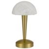 Telbix Mandel Contemporary Table Desk Lamp Light Metal Antique Gold Polished