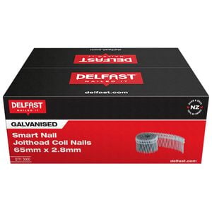 Delfast 65 x 2.8mm SmartNail JoltHead Ring Galvanised Coil Nail - 3000 Pack
