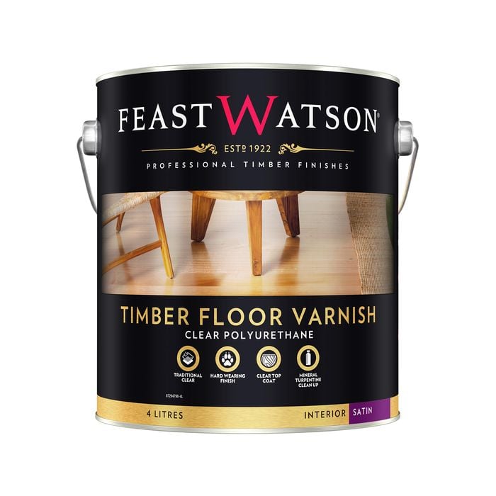 Feast Watson 4L Satin Timber Floor Varnish