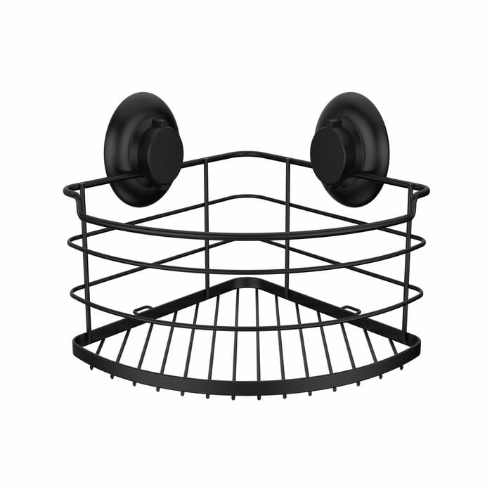 Naleon Black Suction Works Corner Basket