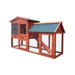 Alopet Rabbit Hutch Chicken Coop Bunny House Run Cage Wooden Outdoor Pet Hutch