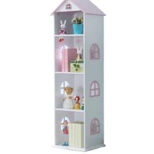 All 4 Kids Manhattan Pink Dollhouse Bookcase