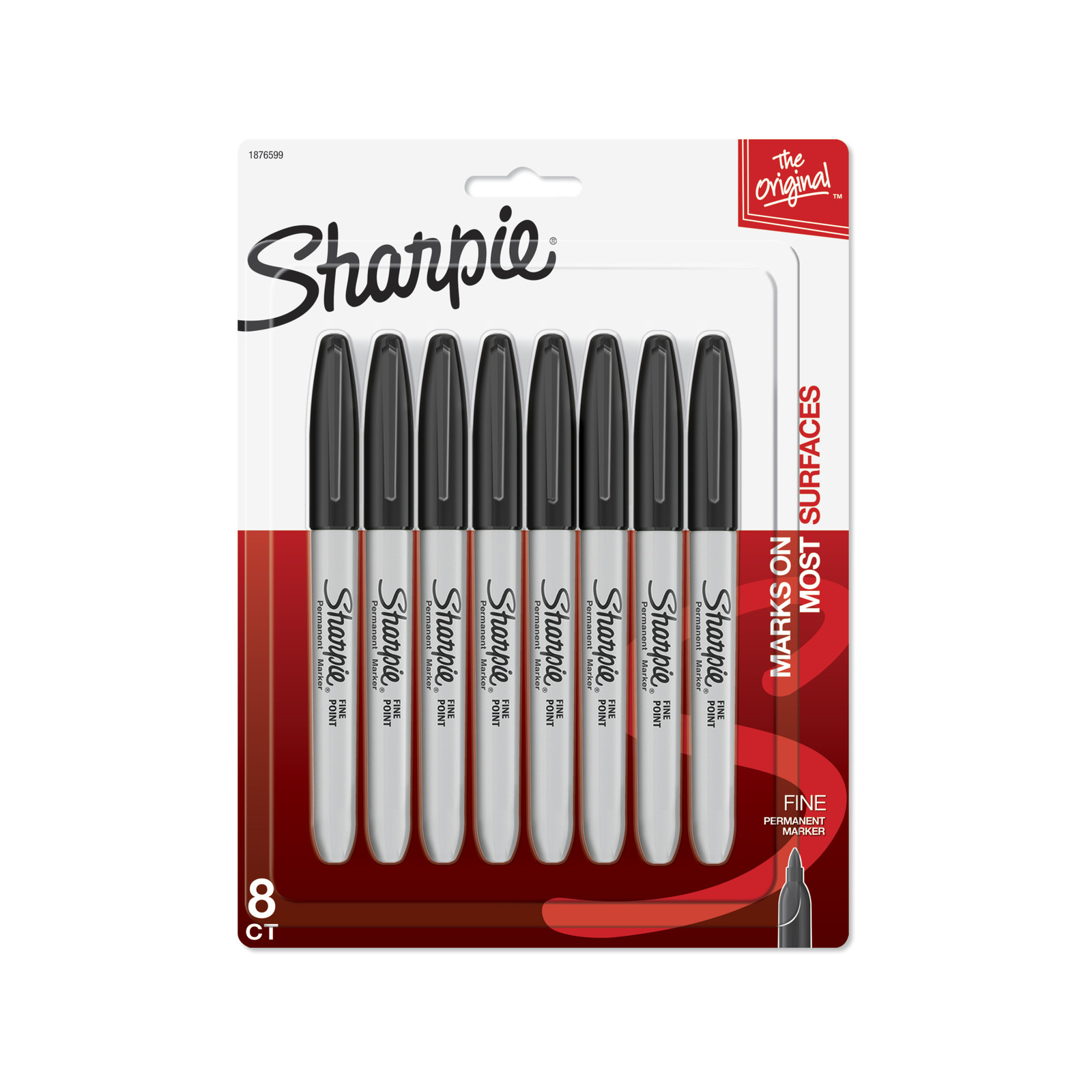 Sharpie Fine Point Permanent Marker Black - Pack of 8 product image