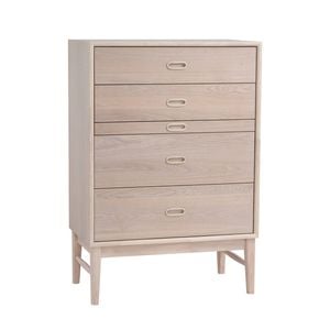 HAYTON 70cm Tall Sideboard Modern Furniture - White Oak