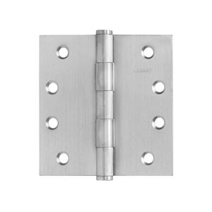 Lemaar 100 x 100 x 2.5mm Satin Stainless Steel Fixed Pin Flat Hinge