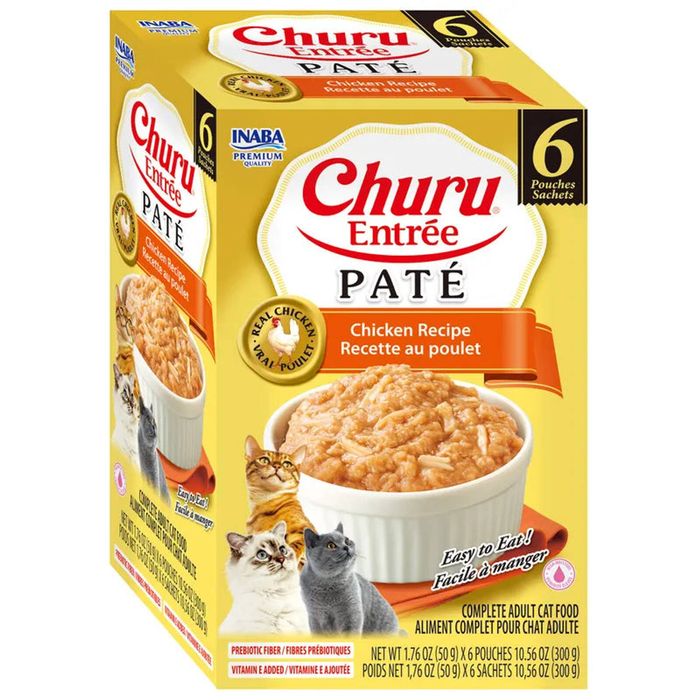 Inaba Churu Entree Pate Chicken Wet Cat Food 6 x 50g