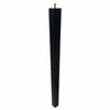 Adoored 53 - 40 x 730mm Black Pine Tapered Square Furniture Leg