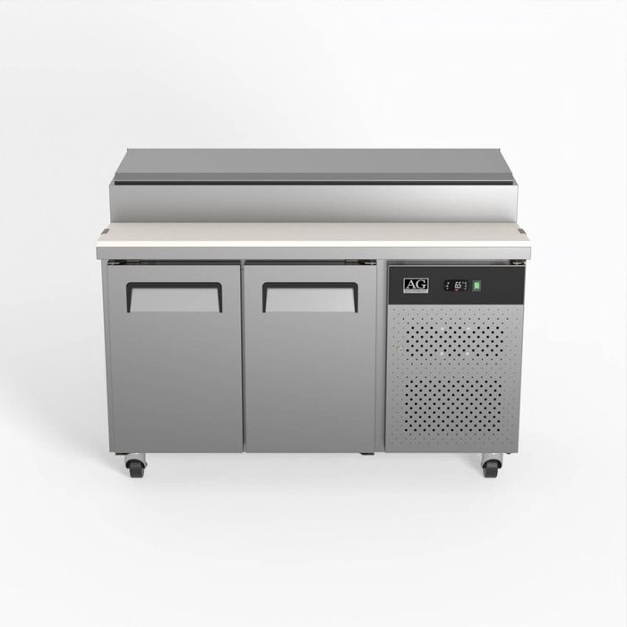 AG 2 Door Saladette Fridge - Fits 7 x 1/3 GN Trays