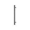 Barelli 650mm Gun Metal Grey Single Round Vertical Heated Towel Rail