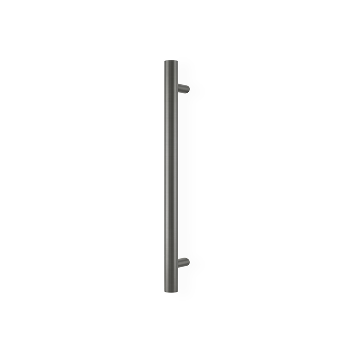 Barelli 650mm Gun Metal Grey Single Round Vertical Heated Towel Rail