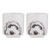 Ashdene Peeking Pups Oodle Set Of 2 Egg Cups