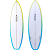 Summer Vibes Fish Swallow Tail Surfboard - Red - Red / Black, 6'2" X 21 1/2" X 2 3/4" 42.4l