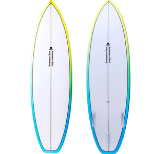 Summer Vibes Grom Youth Shortboard Surfboard - Blue Fade - Blue Fade, 5'6" X 18 5/8" X 2 1/4" 25.7l