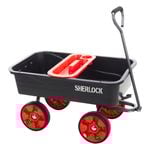 Sherlock 85L Flat-Free Poly Tray Cart With Tool Caddy