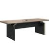 Knight 240cm Boardroom Table Conference Room Tables - Brown Oak