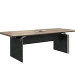 Knight 240cm Boardroom Table Conference Room Tables - Brown Oak