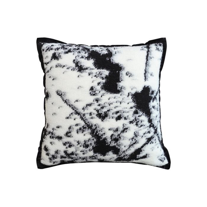 SOGA 50cm Black & White Leopard Throw Pillow