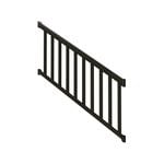 PEAK 1800mm Aluminium Deck Balustrade Wide Stair Baluster Kit - Black