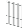ProtectorAl 0350-1200W x 1800H Monument Loop & Spear Top Pool Fence Panel Raked Up to 15º