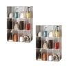 Soga 2x 3-tier Stackable Bag Organiser