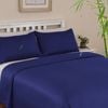 LINENOVA 100% Bamboo Pillow cases Slip Cover Pillowcase - Navy Single