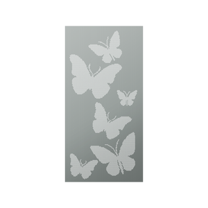 Walpix 2400 x 1200 x 3.0mm Perforated Aluminium Decorative Screen Flat Profile Butterfly - Woodland Grey