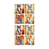2x 4pc Lvd Decorative Picatsso 2 Ceramic Square Drink Coasters Decor 10x10cm