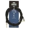 Guitar Cable Rean Connectors Straight/right Angle Black 6m