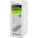PowerFit 38mm 6000 Series Narrow Crown Electro-Galvanised Staples - 2000 Pack
