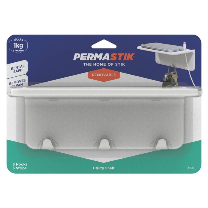 Permastik White Removable Utility Shelf