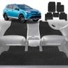 6D Diamond Car Floor Mats for Toyota RAV4 2012-2019-Full Set-Black-Outback GT