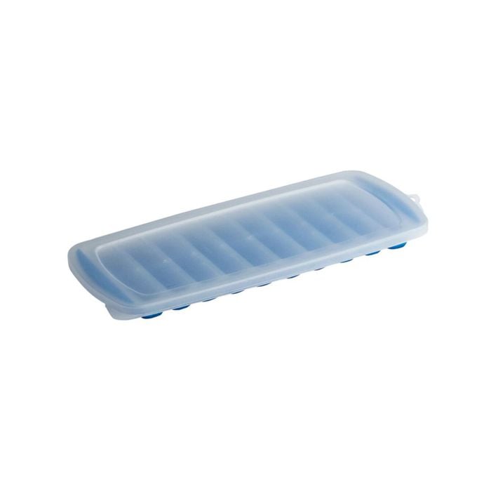 Cuisena 30cm Silicone Stackable Ice Cube Tray W/ Lid - Blue