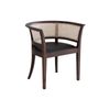 benssur VALE Solid Ash Rattan Dining Armchair Dark Brown