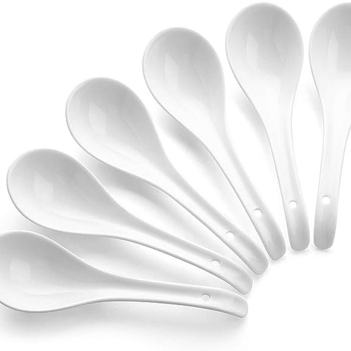 DOWAN Ceramic Soup Spoons Set of 6