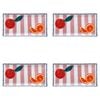 4PK Porto Valentina Porcelain Rectangle Serving Platter 29.5cm Tangerine