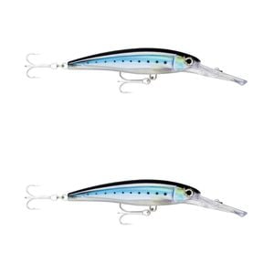 2x Rapala 14cm X Rap Magnum 20 Deep Diving Trolling Lures - HD Blue Sardine