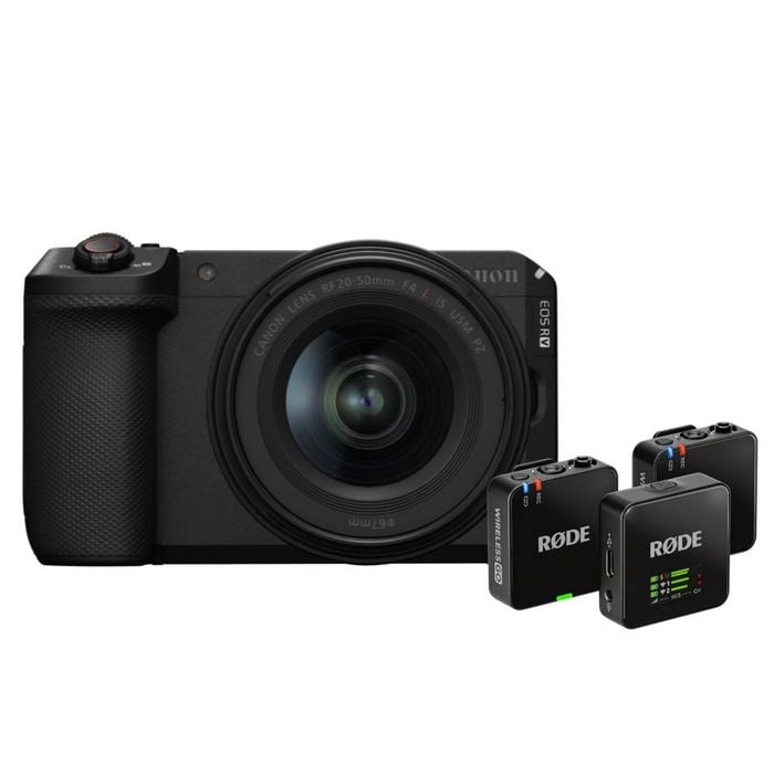 Canon EOS R6 V Camera with RF 20-50mm Lens Limited Edition with RODE Wireless GO 3