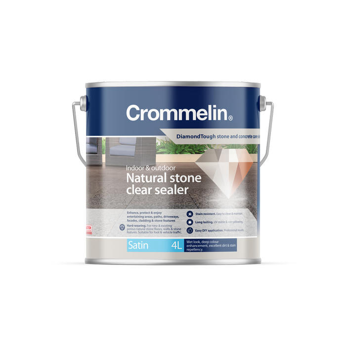 Crommelin 4L Satin DiamondTough Natural Stone Clear Sealer