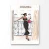 Luxury Fashion Store with Lady Print 100% Australian Made 100x150cm (Stretched Canvas)